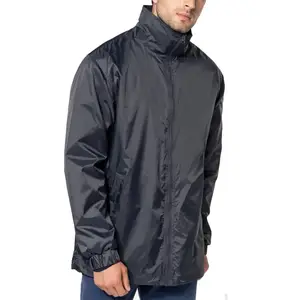 Casual Lightweight Plus Size Men's Outdoor Jackets Clothing Waterproof Windproof Windbreaker Custom Your Logo