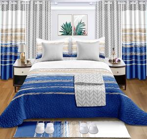 Vente en gros Ensemble <span class=keywords><strong>de</strong></span> <span class=keywords><strong>rideaux</strong></span> et <span class=keywords><strong>de</strong></span> couette en polyester épais bon marché populaire 16 pièces - Product Image 4