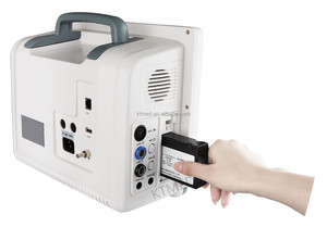 Guangzhou Pet Patiëntbewakingsapparatuur Veterinaire Mobiele Multiparameter <span class=keywords><strong>EKG</strong></span> 12-Inch Patiëntmonitors Met Etco2 - Product Image 4