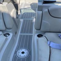 Plateforme de bain et tapis de cockpit pour bateau 2007 Crownline 230 LS, en mousse EVA imitation teck, style SeaDek MarineMat, auto-adhésif