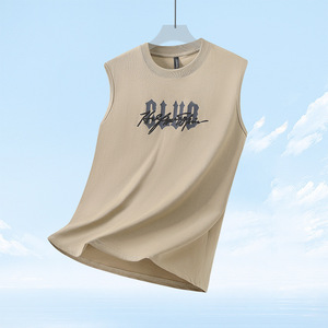 Créez des vêtements d'entreprise uniques avec logo imprimé, débardeurs décontractés pour hommes en coton 100% tricoté, respirants, écologiques et à séchage rapide - Product Image 5