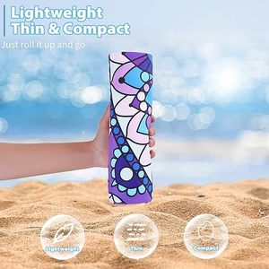 Serviette de plage en microfibre <span class=keywords><strong>à</strong></span> imprimé <span class=keywords><strong>Mandala</strong></span> et palmier, 12 options de design, séchage rapide, sans sable, pour voyage, piscine, camping, vente en gros - Product Image 2