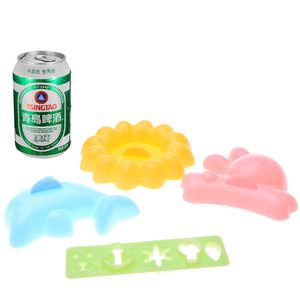 Creative Rabbit Dolphin Rice Mold Set 4 Pieces Baby Kids Bento Sushi DIY Mold - Product Image 5