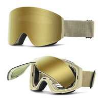 Masque de ski TPU pour adulte, transfrontalier, avec lentille relevable, sportif, coloré, pour la neige, extérieur, montagne, double couche, magnétique, anti-buée, modèle 117