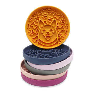 BunnyHi GP011 mangkuk lambat silikon hewan peliharaan mangkuk makanan anjing lambat Anti Gulp Choke makan besar unik Modern mewah mangkuk hewan peliharaan - Product Image 6