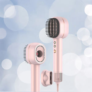 Sèche-<span class=keywords><strong>cheveux</strong></span> ionique haute vitesse 1400W, <span class=keywords><strong>brosse</strong></span> à <span class=keywords><strong>cheveux</strong></span> 5 vitesses et écran tactile LCD, lisseur à air chaud pour salon et usage domestique - Product Image 2