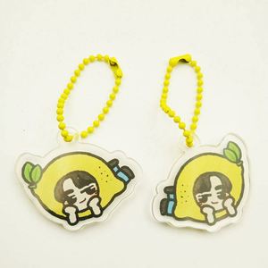 Lovely Custom Personalized Printed Acrylic Charms Key Chain Genshin Impact Plastic Keychains Set - Product Image 3