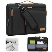 Sacs d'ordinateur portables 360 Protective 15-15,6 pouces, sac à bandoulière pour ordinateur portable, sac messager à ouverture latérale, compatible avec MacBook Pro 16 pouces