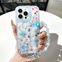 Offre Spéciale époxy paillettes Bling avec chaîne en cristal étui de téléphone portable anti-choc pour HONR 400 Smart 5G