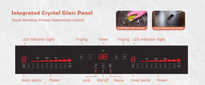 Placa de Inducción Eléctrica de 2 Zonas con Función de Potenciación - Product Image 2