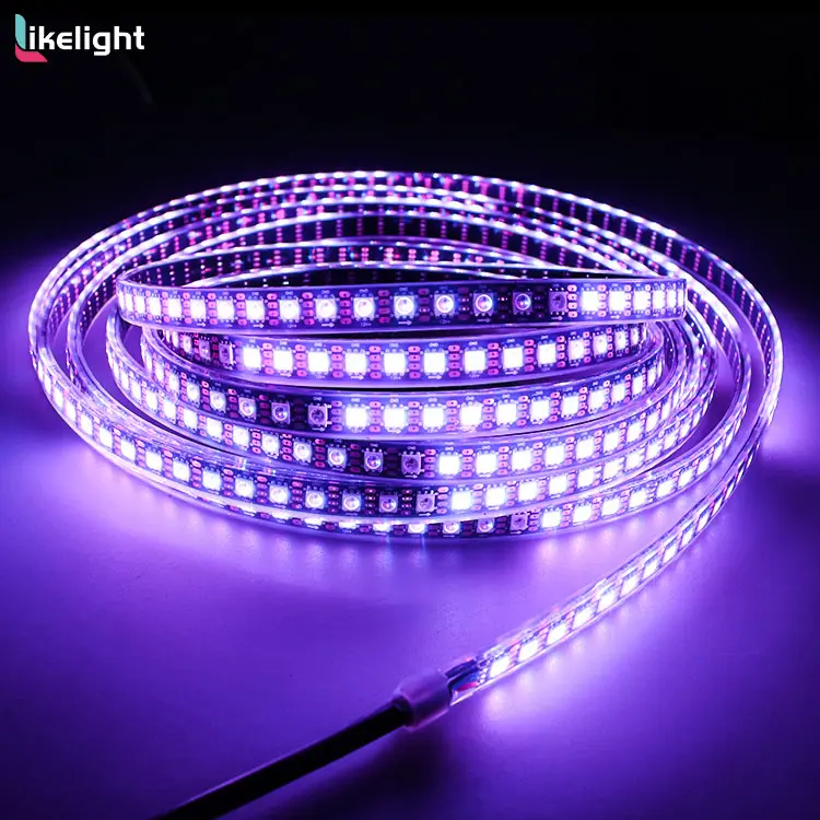 100Led/M ws2815 không thấm nước RGB pixel 12V riêng địa chỉ LED Strip ánh sáng