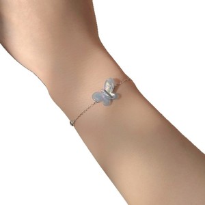 Ensemble de bijoux papillon en résine bleue avec incrustation de zircon pour femme, cadeau pour occasion spéciale, collier, bracelet, boucles d'oreilles, bague en alliage de zinc - Product Image 5