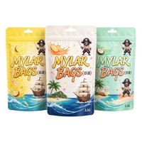 Sachets refermables personnalisés anti-odeur, en Mylar, de qualité alimentaire, pour bonbons gélifiés 3.5g 7g 1oz 1lb, avec fermeture Ziplock en feuille d'aluminium