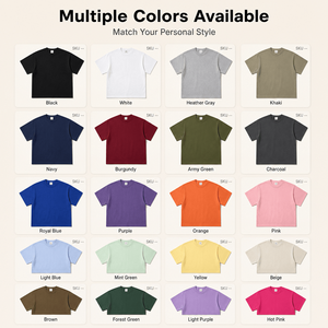 เสื้อยืดคอตตอนแท้ 245 กรัม แบบดับเบิ้ลยาร์น ทรงโอเวอร์ไซส์ แขนสั้น สำหรับผู้ชาย ระบายอากาศได้ดี คอกลม สไตล์สตรีทแวร์ ขายส่งจากผู้ผลิต - Product Image 4