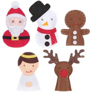 DIY Children's Christmas Tree Decor Set Kids Educational Sewing Weaving Art Craft <b>Felt</b> Needle for Making Your Own Christmas Tree - Product Image 6