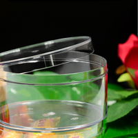 Boîtes d'emballage alimentaire en PS transparent moulé par injection personnalisées en gros, contenants pour desserts, biscuits, chocolat, gâteaux, bonbons