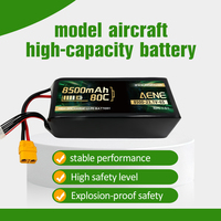Batería LiPo de 8500mAh 23.1V 6S 80C de Alto Rendimiento, Paquete de Baterías de Litio Recargables para Aplicaciones de Modelos RC