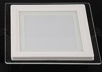 Downlight LED encastré 6W-24W COB avec panneau en verre 3000K 4000K 6000K 85-265V