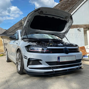 Alerón Delantero con Cubierta de Faros Antiniebla y Rejilla para Volkswagen VW POLO MK6 Virtus 2017 2018 2019 2020 2021 Wind Knife - Product Image 5