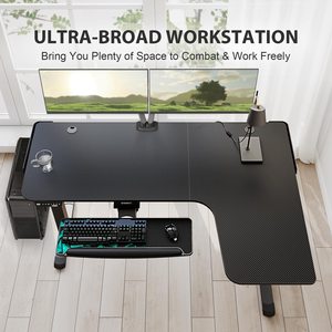 Bàn Hình Chữ L Hai Động Cơ Chạy Điện Có Thể Điều Chỉnh Chiều Cao Bàn Đứng Để Đứng Lên Góc Văn Phòng Tại Nhà Bàn Chơi Game Máy Tính Tăng Chiều Cao - Product Image 6