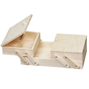 Boîte à <span class=keywords><strong>couture</strong></span> pliante <span class=keywords><strong>en</strong></span> <span class=keywords><strong>bois</strong></span> de pin, boîte d'emballage <span class=keywords><strong>en</strong></span> <span class=keywords><strong>bois</strong></span> de pin inachevé, usine - Product Image 3