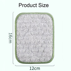 Paños de Limpieza de Microfibra con Alambre de Acero, Paños de Cocina Antiadherentes, Paños de Limpieza Reutilizables de Doble Cara - Product Image 6