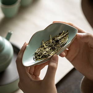 Ru Kiln Ceramic <b>Tea</b> Scoop Irregular Shape Porcelain <b>Tea</b> Ceremony Accessory Kung Fu <b>Tea</b> <b>Set</b> - Product Image 2