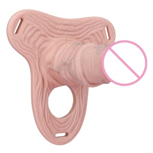 Pantalones con Jaula de Castidad para Pene, Simulación Real de Pene de Caballo, Cinturón de Silicona, Juguete Sexual para Adultos - Product Image 2