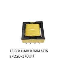 Noyau de ferrite MnZn EFD20-170uH, support bobine horizontale, personnalisation non standard, échantillons offerts pour vérification client