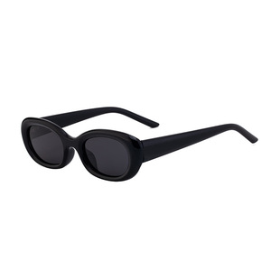 Dl-28204 Gafas de sol polarizadas ovaladas para mujer C9, montura de metal negro, lentes TAC, protección Uv400, parasoles de clase 2 - Product Image 3
