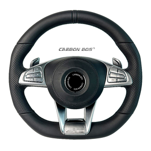 Volante Deportivo de Cuero Personalizado Premium para Mercedes-Benz <span class=keywords><strong>AMG</strong></span> GT63S W221 W222 W205 W204 <span class=keywords><strong>C220</strong></span> GLC CLA W907 W910 - Product Image 2