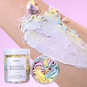 Exfoliante Corporal Natural Batido de 250ml con Sal Marina y Limón, Jabón Exfoliante con Manteca de Karité y Aceite de Coco, Marca Privada OEM - Product Image 5