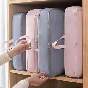 Sac de compression portable et étanche pour vêtements de voyage, doudounes, sacs de rangement pour couettes avec fermeture éclair - Product Image 2