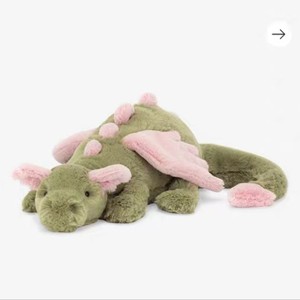 Jellycat Nuova Serie di Peluche Drago Volante Matcha - Drago delle Nevi e Drago Nero - Giocattoli di Peluche per Neonati, Cuscino di Comfort in Poliestere e Cotone PP - Product Image 3