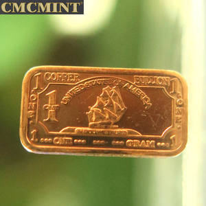 カスタム銅1グラム999ファイン銅鉄船地金バーA110 - Product Image 3