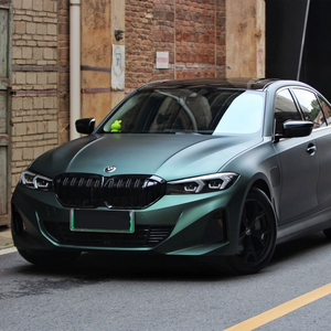 Envoltura de vinilo para automóvil Ultra Satin Stealthy Verde Matte Satin Black Green Grey Roll Matte Colors Change Film - Product Image 2