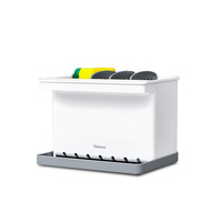 Keuken Accessoires Plastic Abs Sink Caddy Organizer Zeepdispenser Spons Houder Borstel En Schotel Doek Hanger Rack