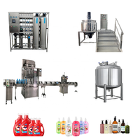 DZJX Détergent liquide à petite échelle Ligne de production complète Usine 200L 1000L Mélangeur de savon liquide Sac Shampooing pour cheveux Faisant la machine