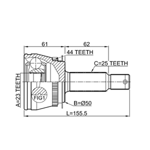 Suku cadang as roda depan mobil baru CV Joint 55 55 # bahan untuk poros penggerak Hyundai ukuran standar OEM - Product Image 2
