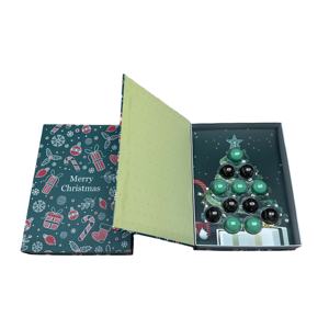 Couvercle magnétique d'emballage de boîte de <span class=keywords><strong>bonbon</strong></span> de chocolat en forme de livre haut de gamme de luxe avec plateau d'insertion en plastique pour la célébration de Noël - Product Image 2