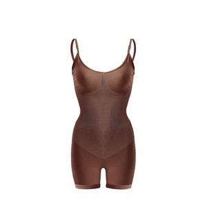 Body moulant pour femmes, vêtement moulant sans couture, col rond, contrôle du ventre - Product Image 6