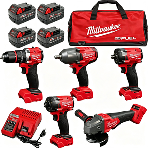 Kit d'outils de réparation et d'entretien 10-en-1 sans balais, ensemble de 4 outils portatifs combinés - Product Image 4