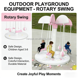 Carrusel Giratorio para Niños con Columpios y Pelotas, Equipo de Juegos Desmontable para Interiores y Exteriores, Alquiler para Fiestas y Eventos - Product Image 6