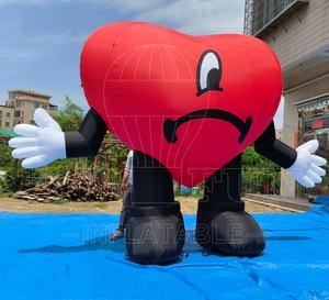 Accessoires <span class=keywords><strong>de</strong></span> décoration géants pour la Saint-Valentin Grand ballon gonflable en forme <span class=keywords><strong>de</strong></span> cœur <span class=keywords><strong>de</strong></span> 3.5m, cœur géant en peluche gonflable - Product Image 5