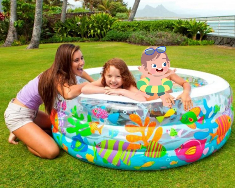 Piscine Gonflable Enfant - Rond Bleu Ciel 60 Cm, PVC Résistant, Pliable, Pour Jardin, Plage, Jeux Aquatiques Piscine Gonflable Enfant - Rond Bleu Ciel 60 Cm, PVC Résistant, Pliable, Pour Jardin, Plage, Jeux Aquatiques