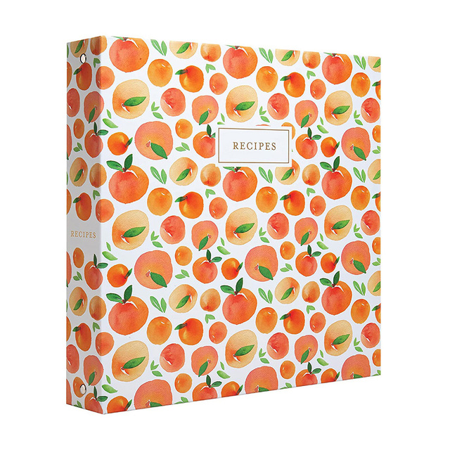 Custom 3 Rings Loose Leaf Binder Recipe Cooking Notebook Recipes Book File Folder Organizer