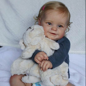 NPK 60cm Maddie fatto a mano in vinile Silicone Reborn bambola giocattolo per neonata bambina alla moda pelle di SD - Product Image 1