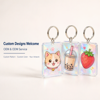 Porte-clés personnalisé en acrylique en forme de sac à dos, imprimé UV, conception OEM ODM, breloque de sac, cadeau, vente en gros