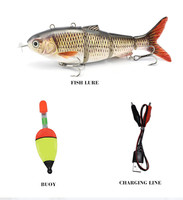 Appâts de natation en plastique dur Leurre rechargeable multi-articulé Robot de natation automatique automoteur Leurre de poisson