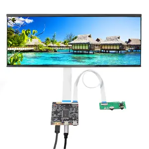 מסך LCD בגודל 12.3" 2400X900 2K ולוח בקר מסוג C eDP 50 פינים, מסך LCD Ips 123 אינץ' מתוח בר רחב